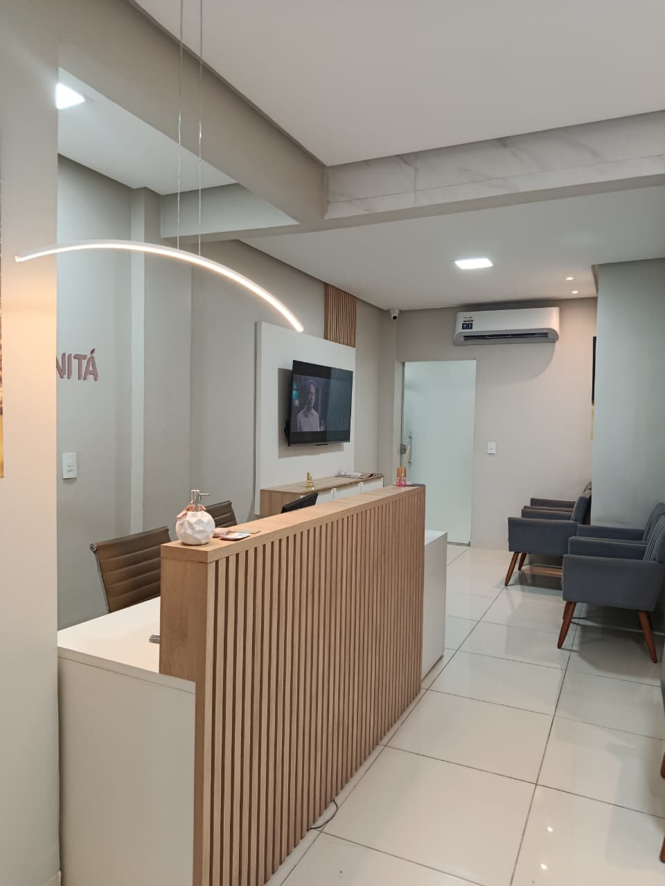 Sala de espera da Clínica Humanita
